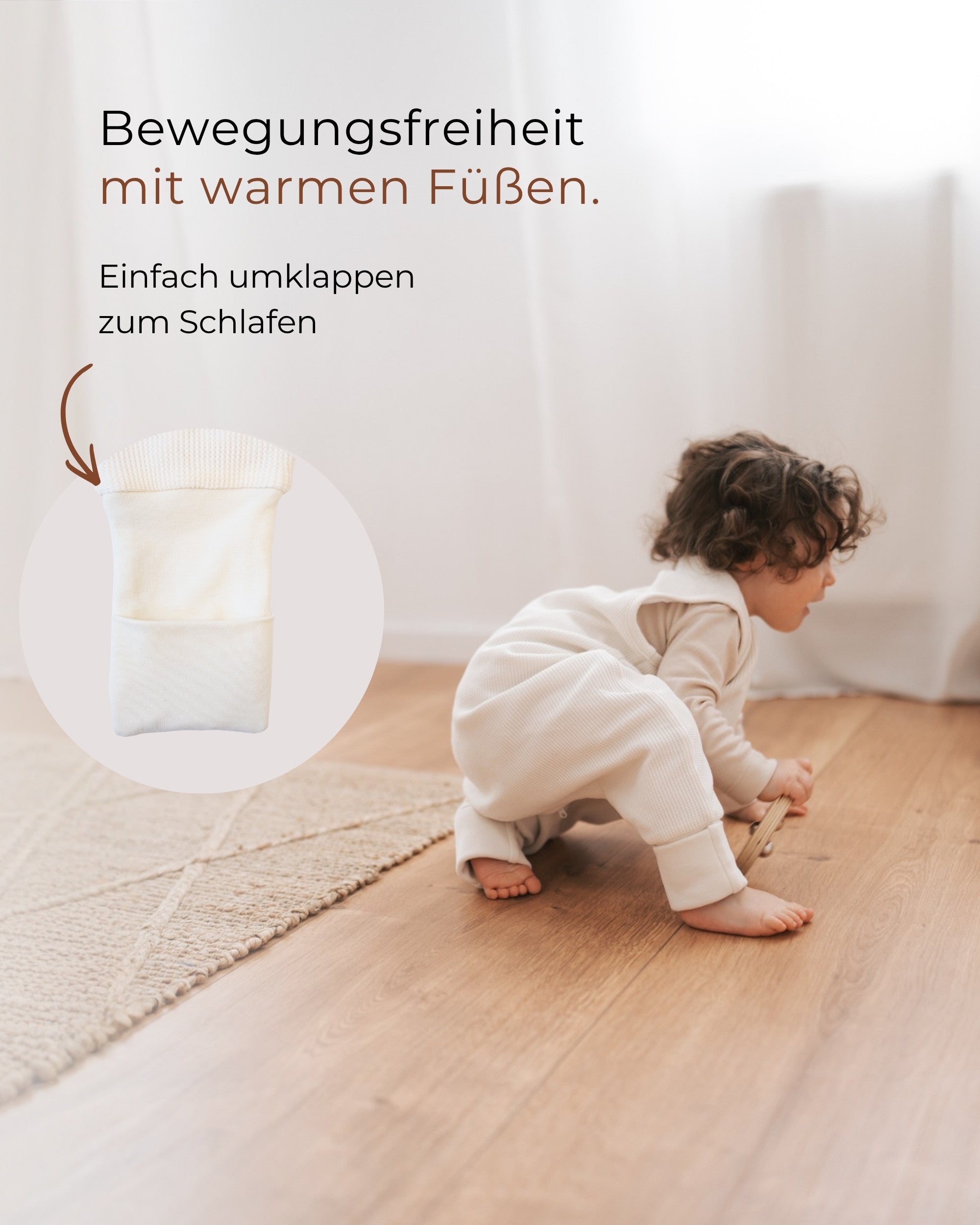 Makuupussi jaloilla - beige - 1.0 TOG