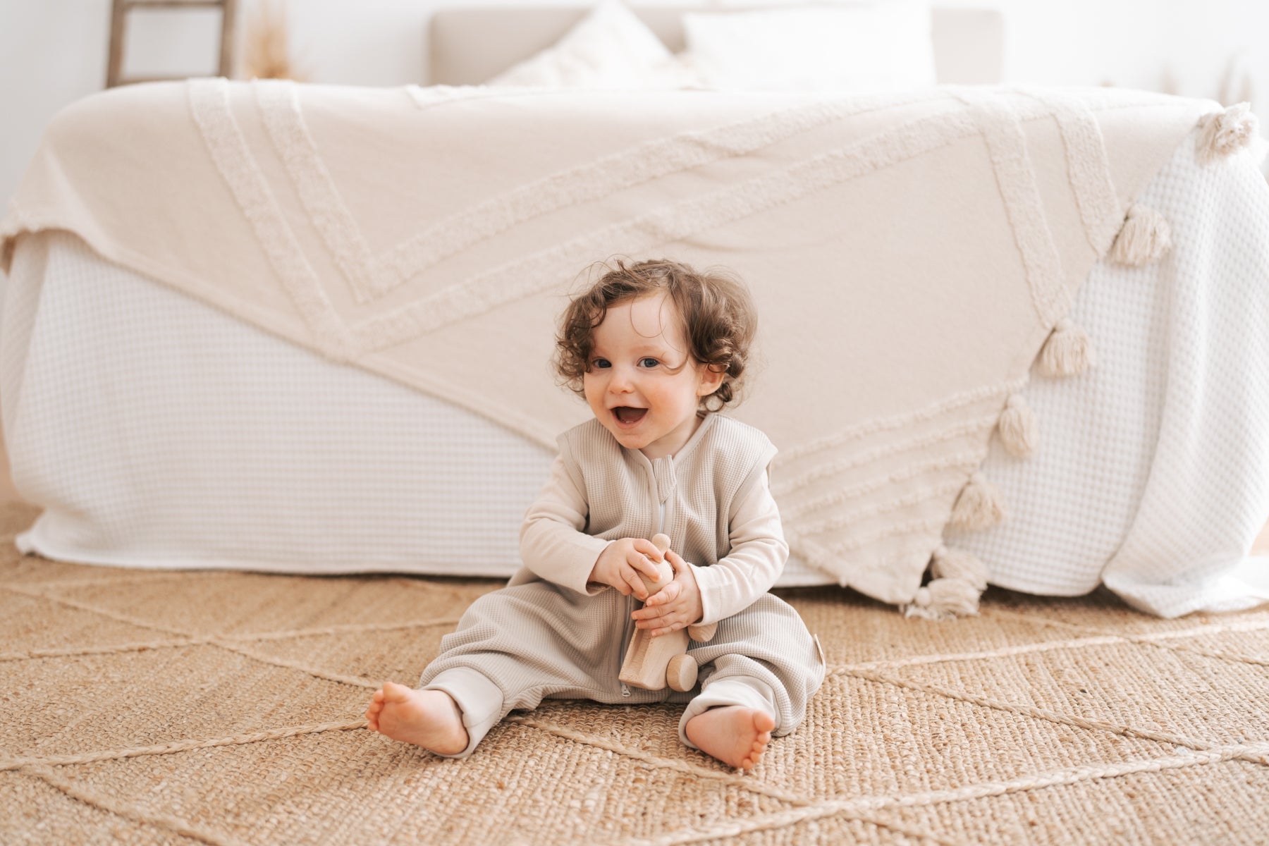 Qookie Baby Schlafsack mit Füßen aus Bio-Baumwolle