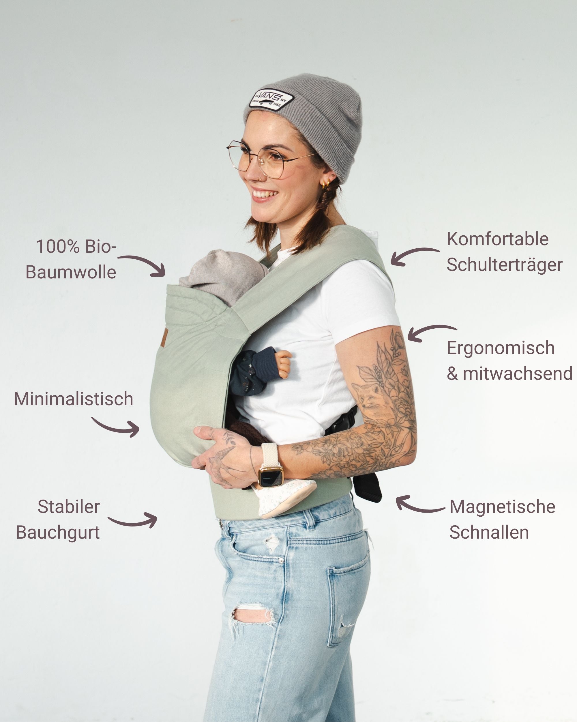 Qookie Vario Babytrage Salvia