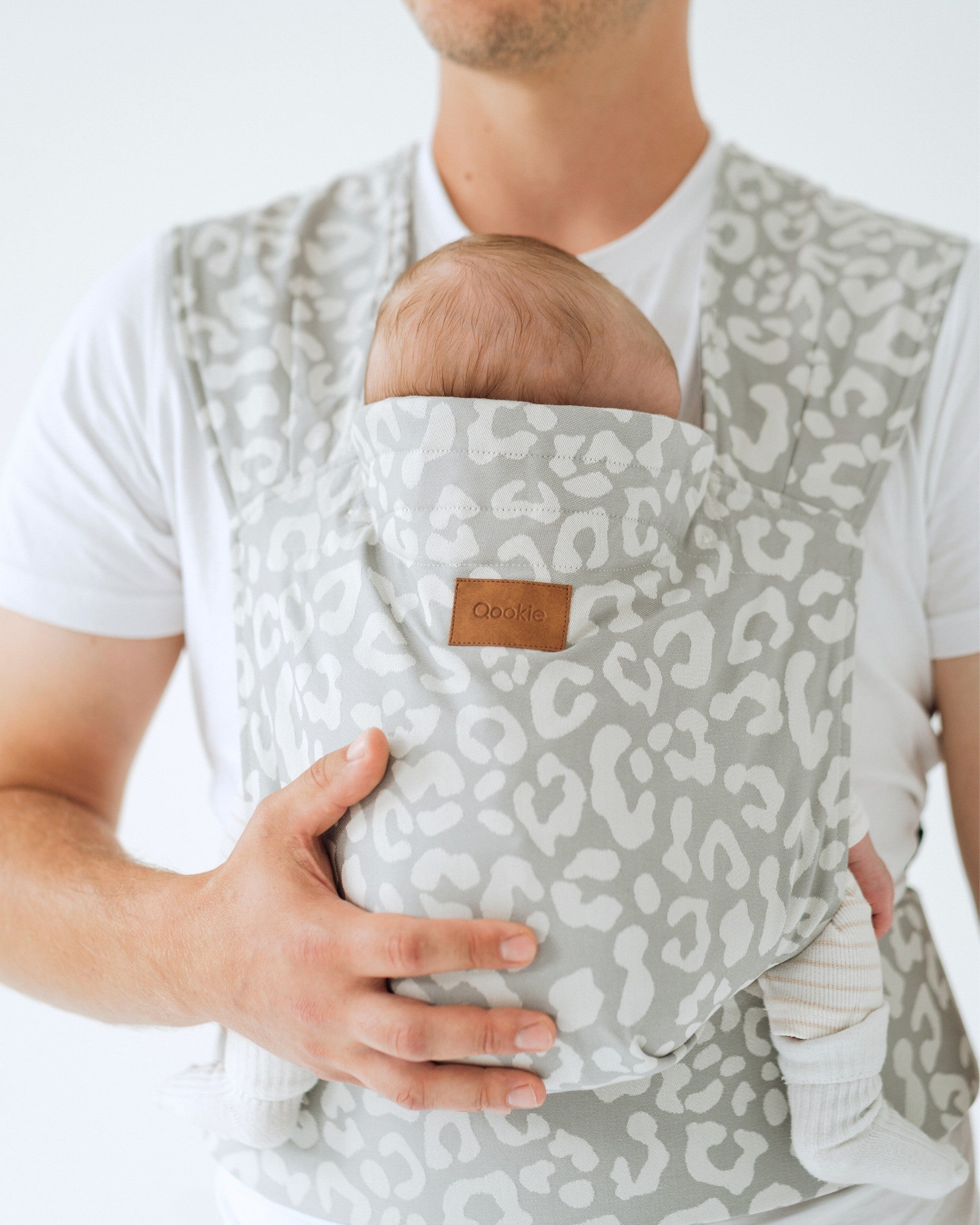 Qookie Vario - Full Buckle Babytrage - Leo Grey